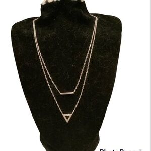 JWBR sterling silver Diamond 16” necklace